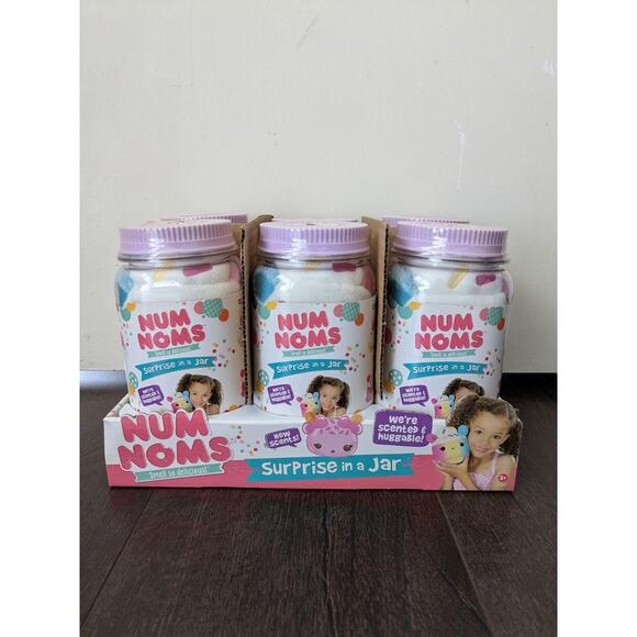 6x Num Noms Surprise in a Jar Cotton Candy Scented Plush Toy NEW